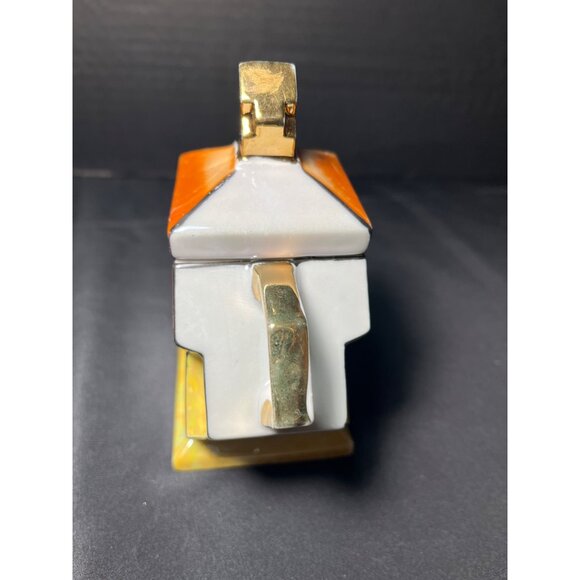 Antique Harlequin Floral Hand Painted Porcelain Creamer & Sugar - Picture 5 of 11